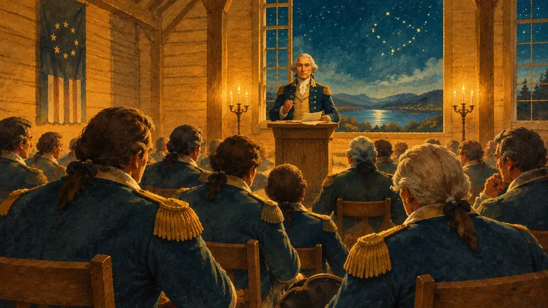 Painting from the Self-Control unit about George Washington
